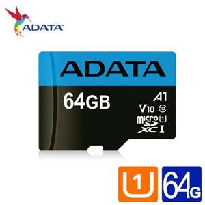 【記憶卡】Adata Premier M.SDXC 64G UHS-I(A1)